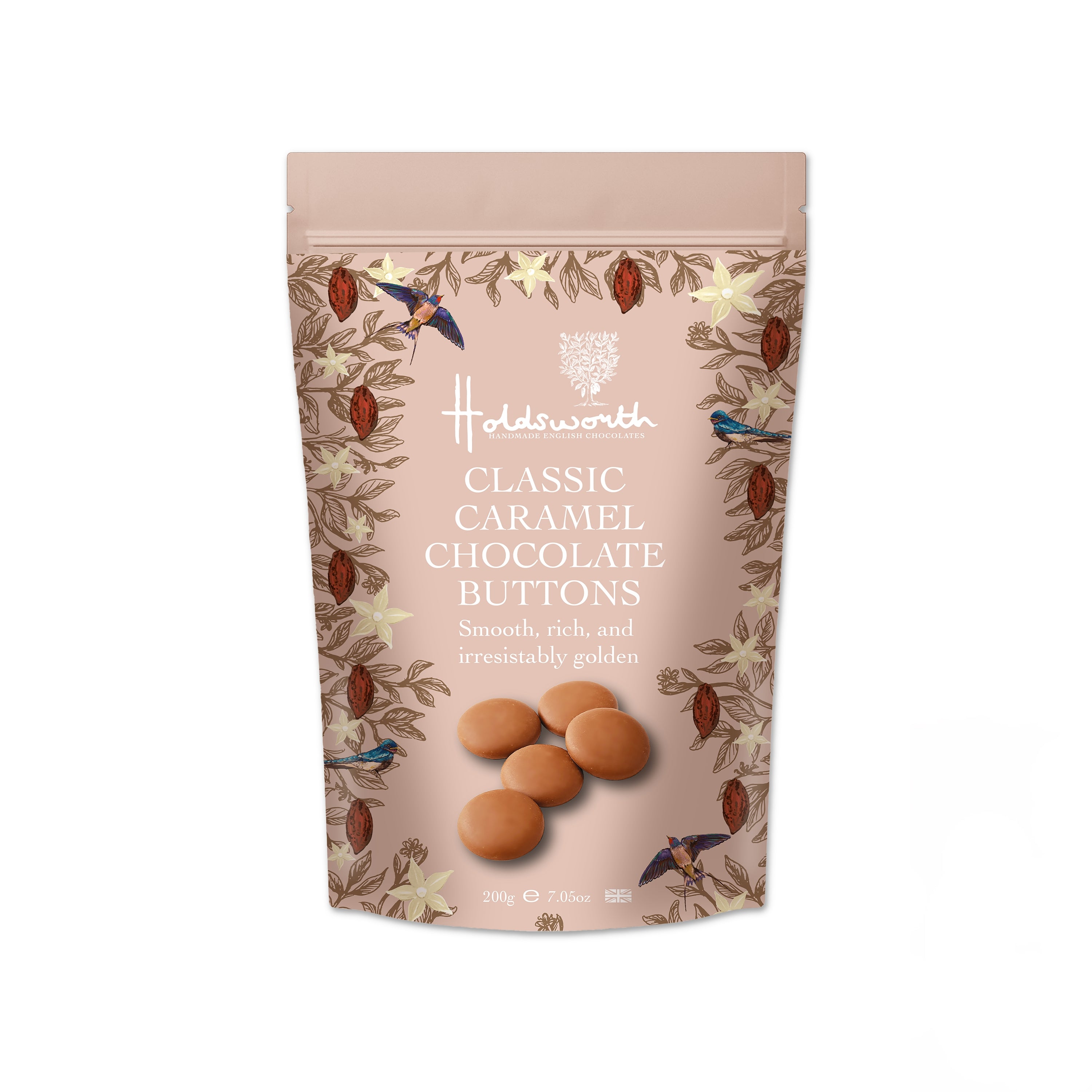 Classic Caramel Milk Chocolate Buttons 200g
