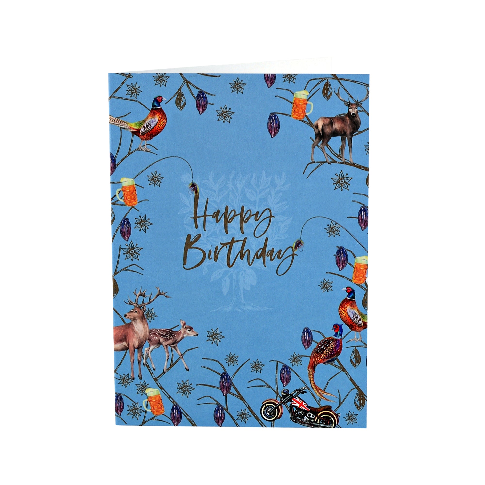 Happy Birthday Blue Card